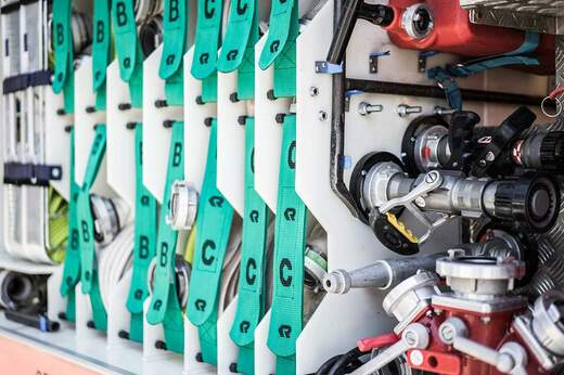 Zásah hasičů - dodávka el. proudu